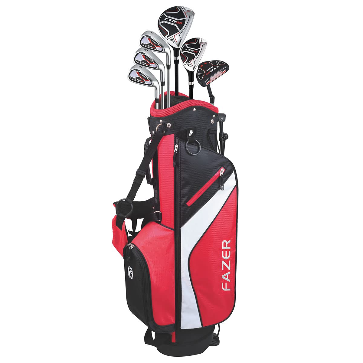 - FAZER CTR25 Oversized Stainless Steel Soft Grip Half Package Golf Club Set -