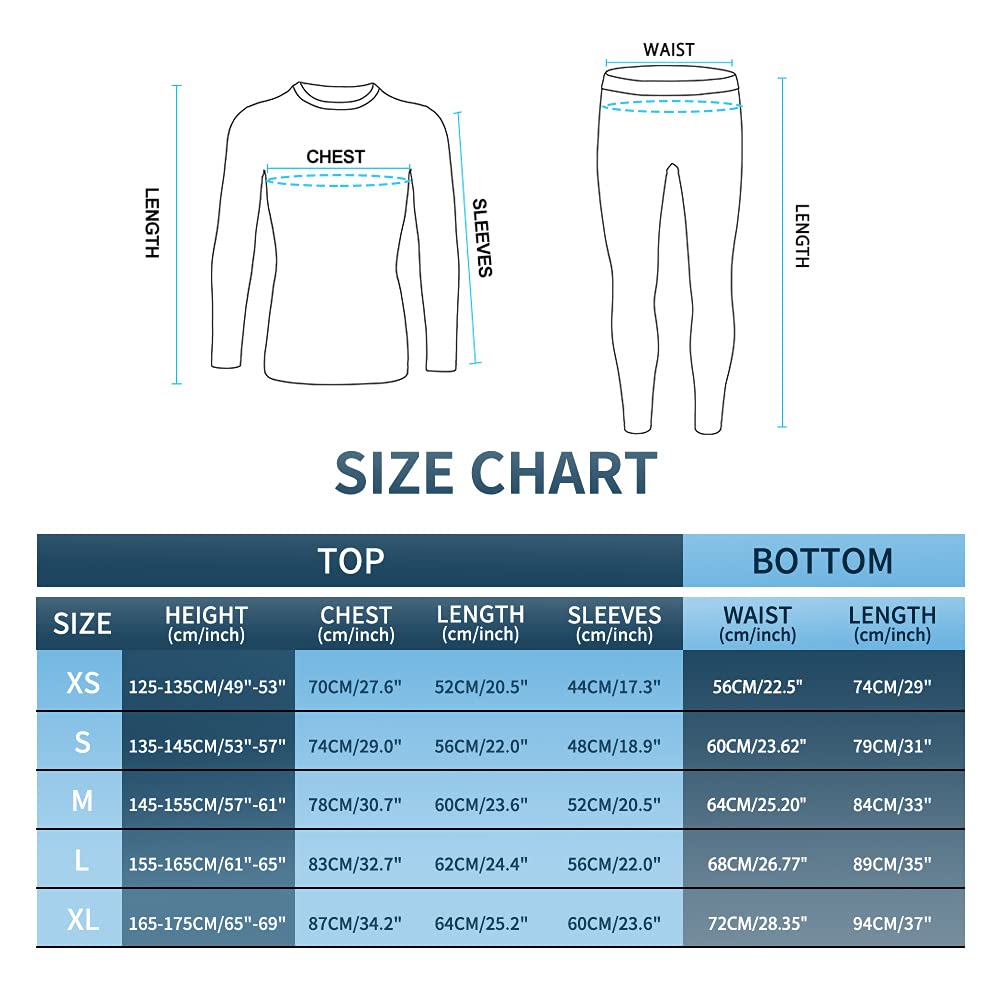 - MeetHoo Thermal Underwear For Kids | Boy's Long Sleeve Base Layer -
