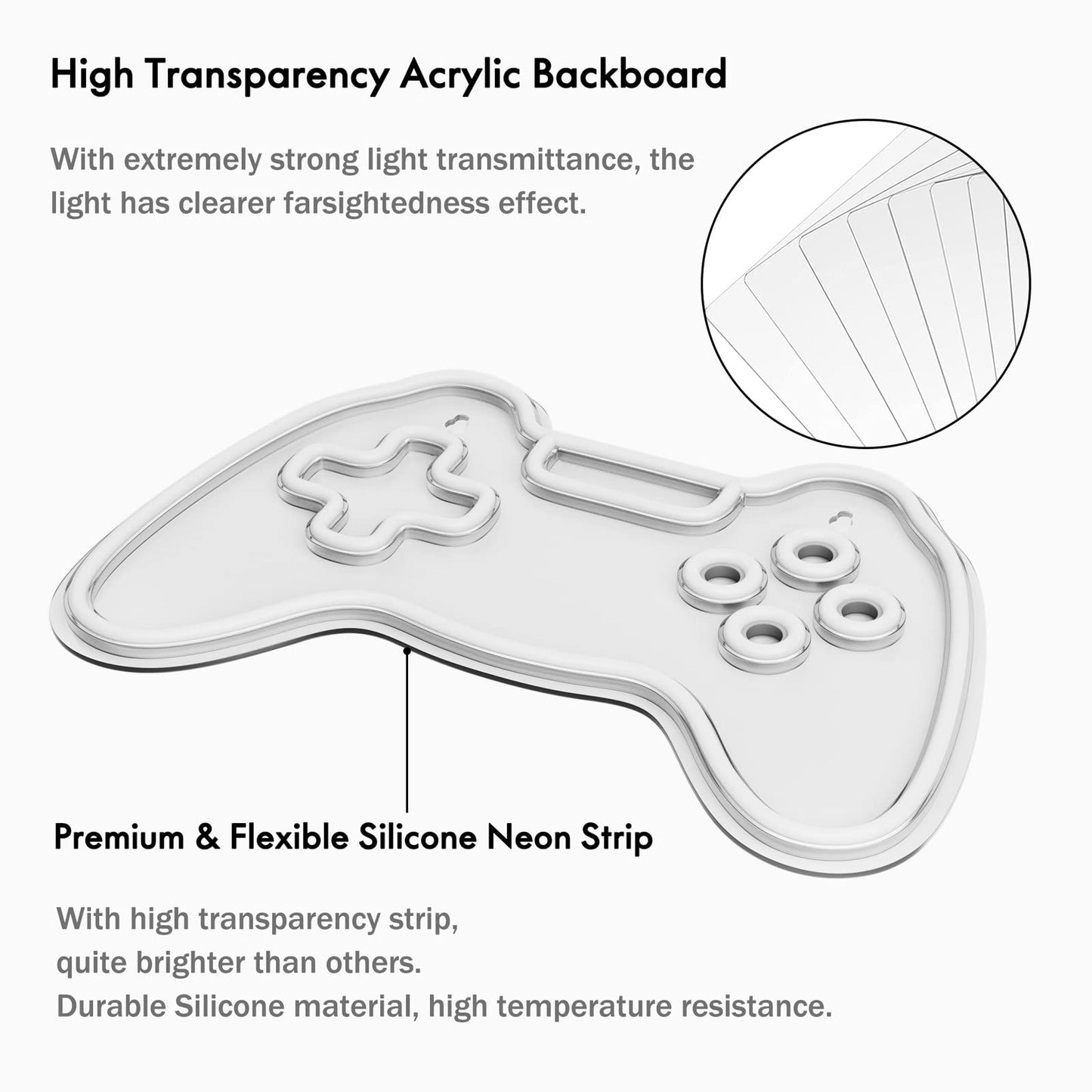 - Game Neon Sign | Cisteen Gamepad Shape LED Neon Light Signs -