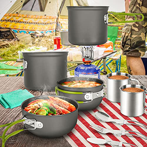 - Odoland Multi-PCS Camping Pan Set -