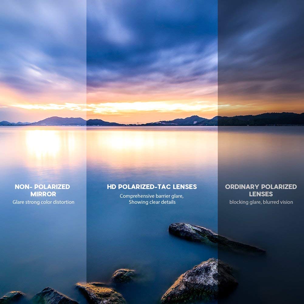 BEACOOL Polarized Sports Sunglasses for Men Women Youth Baseball Cycling Fishing Running TAC Glasses (Grey)