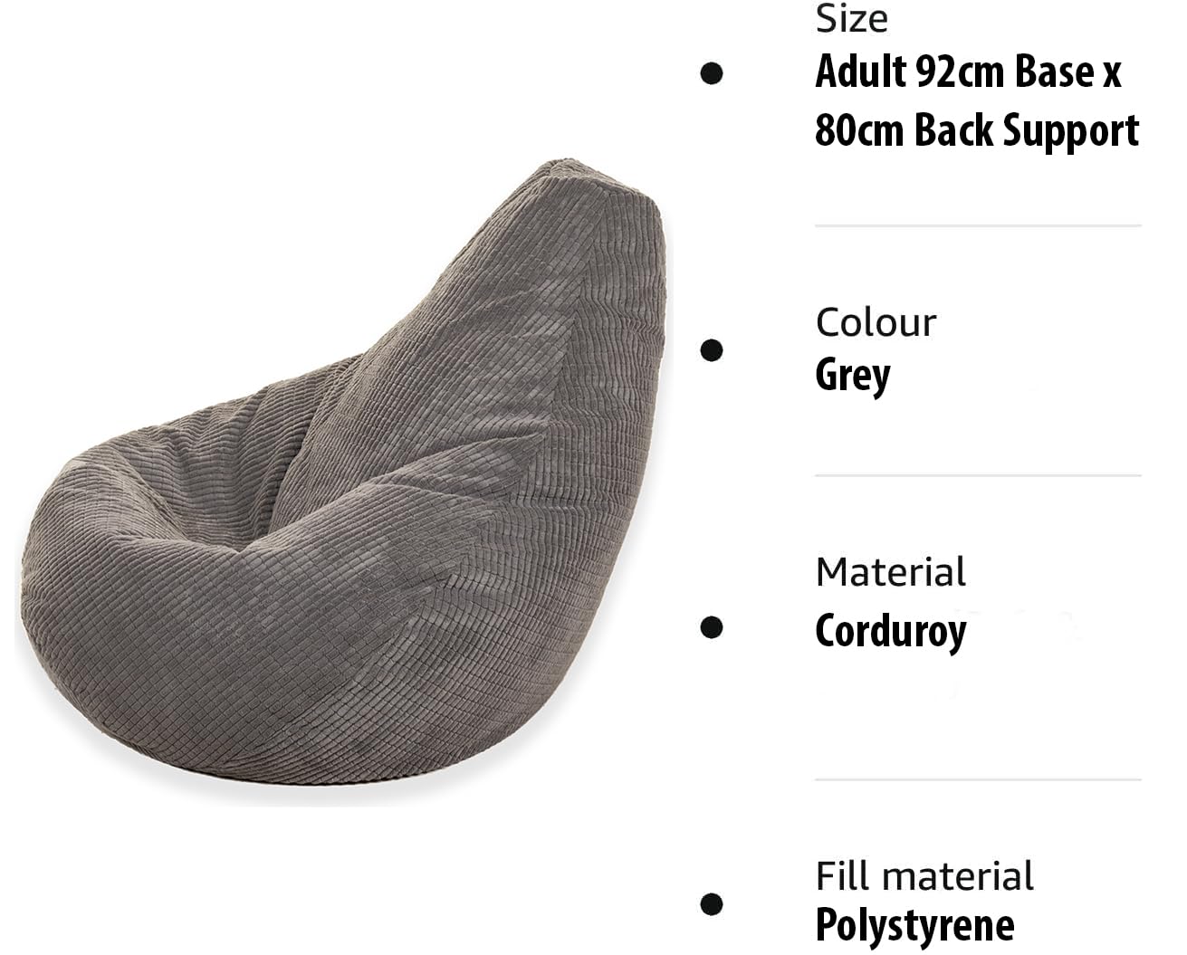 - Gilda High Back Gaming Chair Bean Bag -