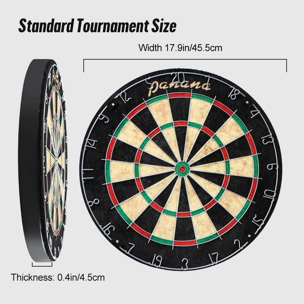 Dartbaord Steel Dart Board Dartbard Set with 6pcs Professional Steel Tip Darts