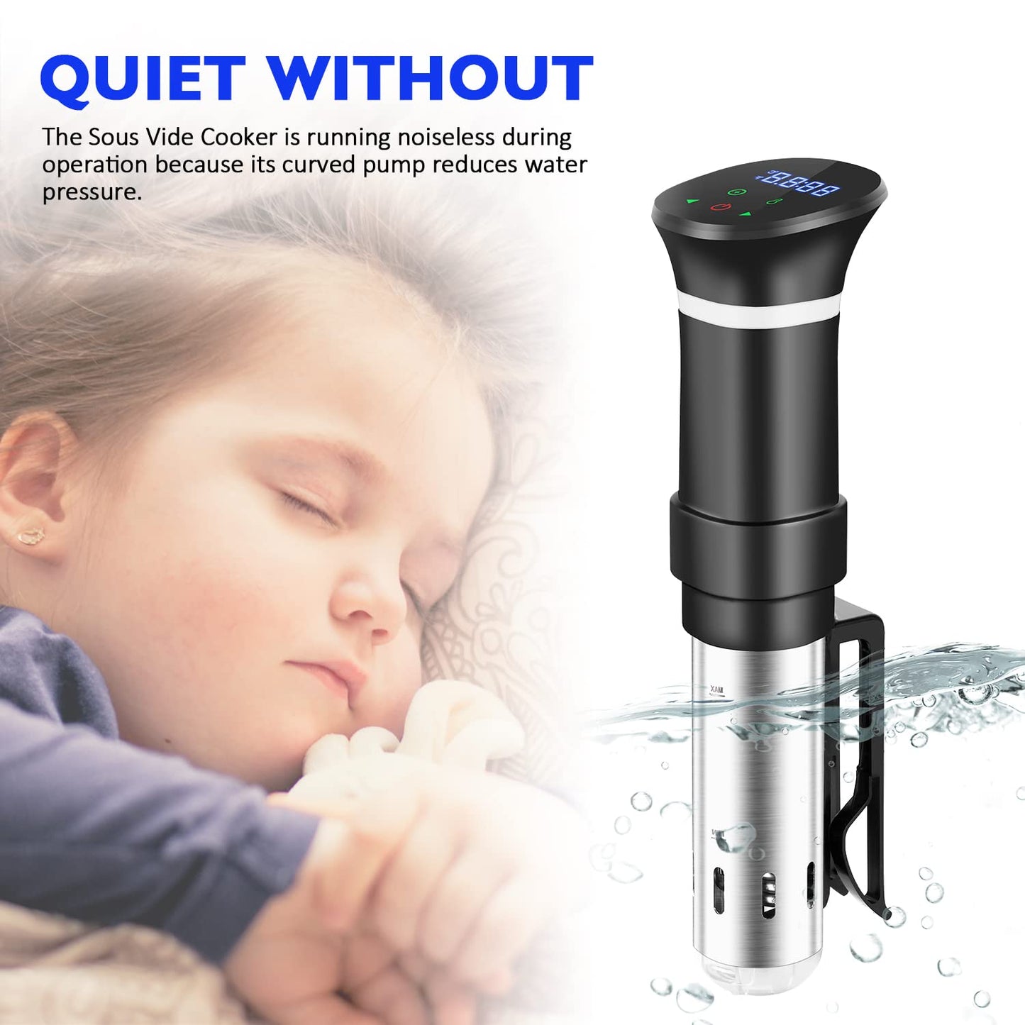 - Sous Vide Cooker | 1000W Sous Vide Precision Cooker | Immersion Circulator Sous Vide Machine -