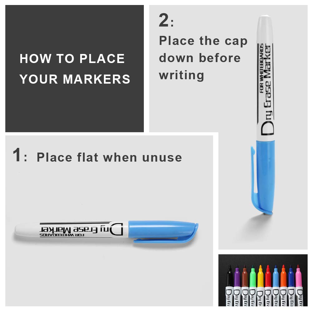 - Volcanics Dry Wipe Pens Whiteboard Markers Dry Erase Pens -