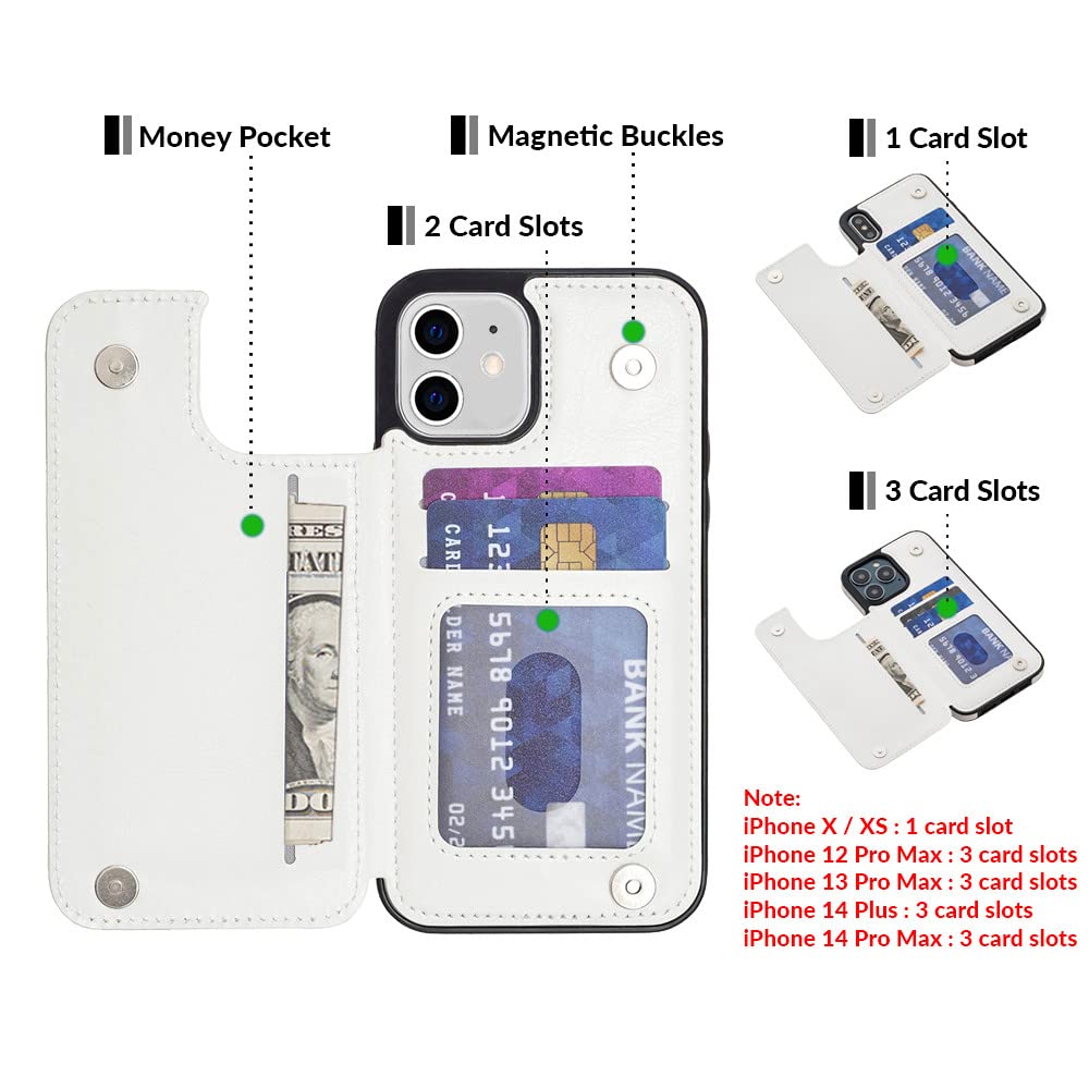 - YOOCUSTOM Personalised Custom Wallet Phone Case Cover for Apple iPhone 14 13 12 11 Pro Max Mini X XS XR SE 7 8 Plus, Customised PU Leather Flip Folio Cases Card Slot Holder Photo Picture (WBC-P1)