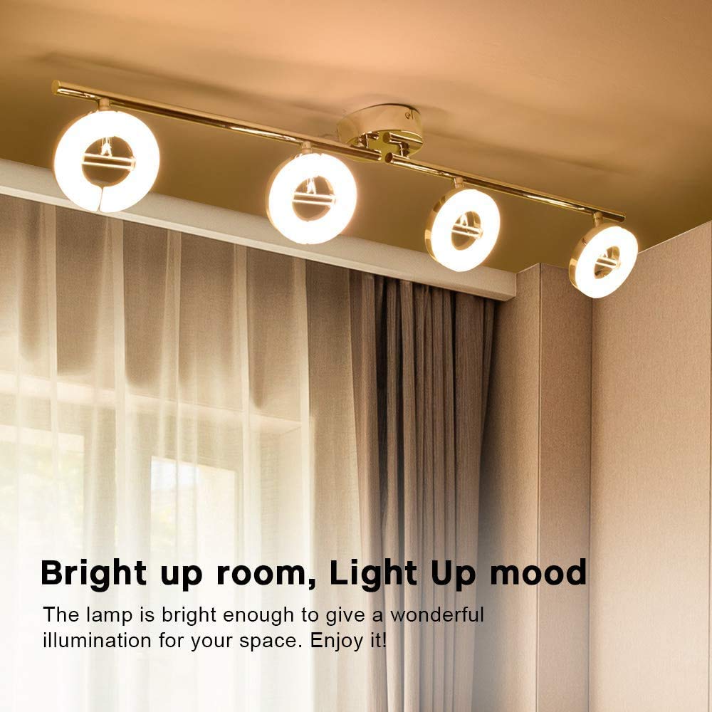 - PADMA LED Ceiling Light | Kitchen 4 Way Adjustable Flush Round Ceiling Lights -