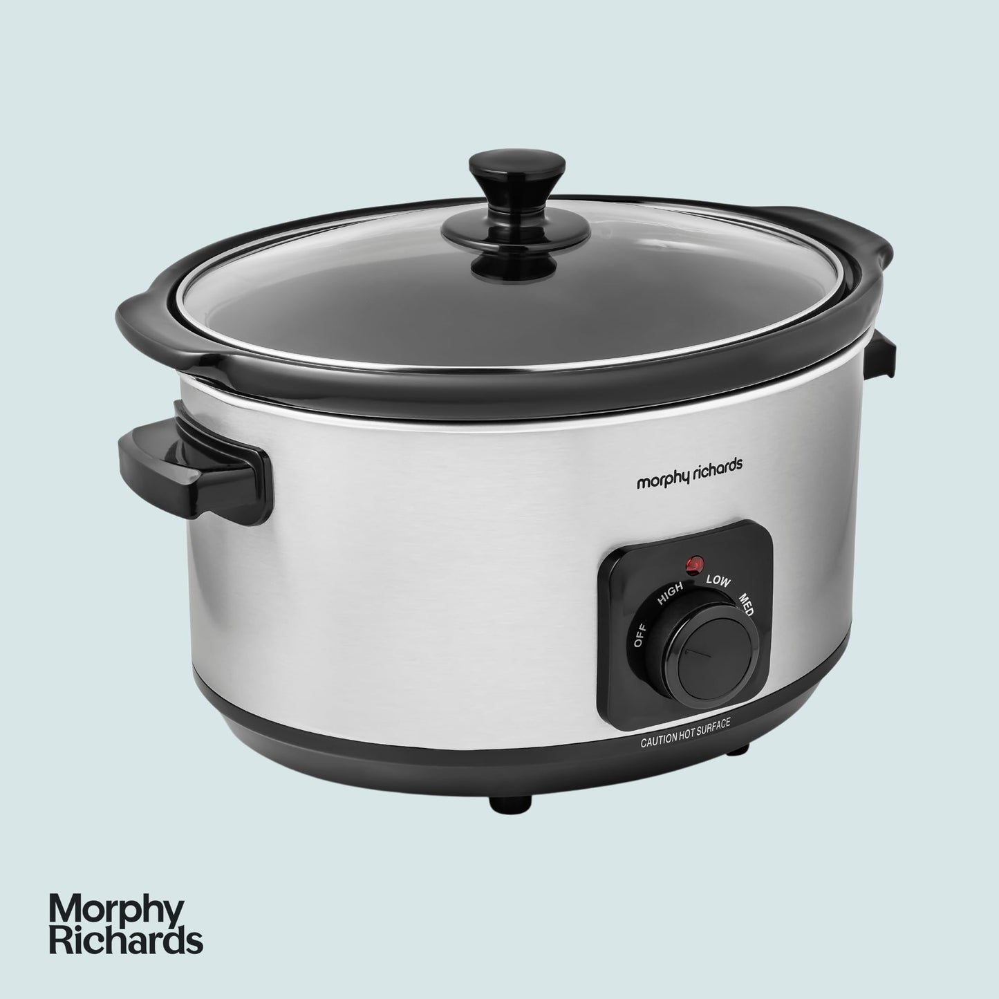 - Morphy Richards 6.5L Slow Cooker | Ceramic Pot | 3 Cooking Settings -