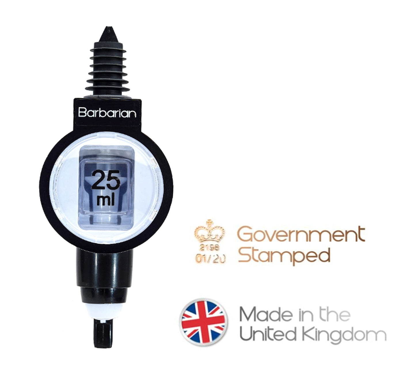 Barbarian 4/6 Bottle Optics for Spirits - Bar Butler Shot Measure Bracket Alcohol Wine Upside Down Drink Dispenser Home bar Garage Man cave (4 Bottle Professional)