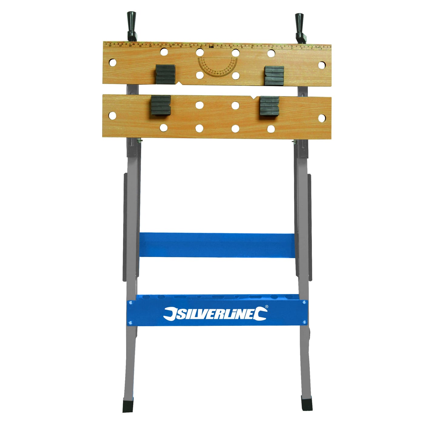 - Silverline TB01 | Portable Folding Workbench | Brown | 100kg -