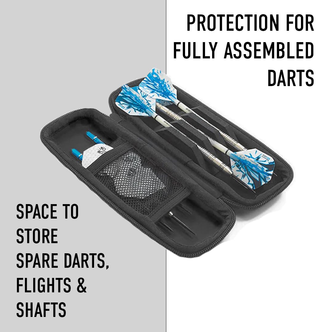 - Harrows Darts Blaze Darts Wallet | Darts Case Holds 3 Assembled Darts and Accessories | Protective EVA Material | Professional Darts Accessories -