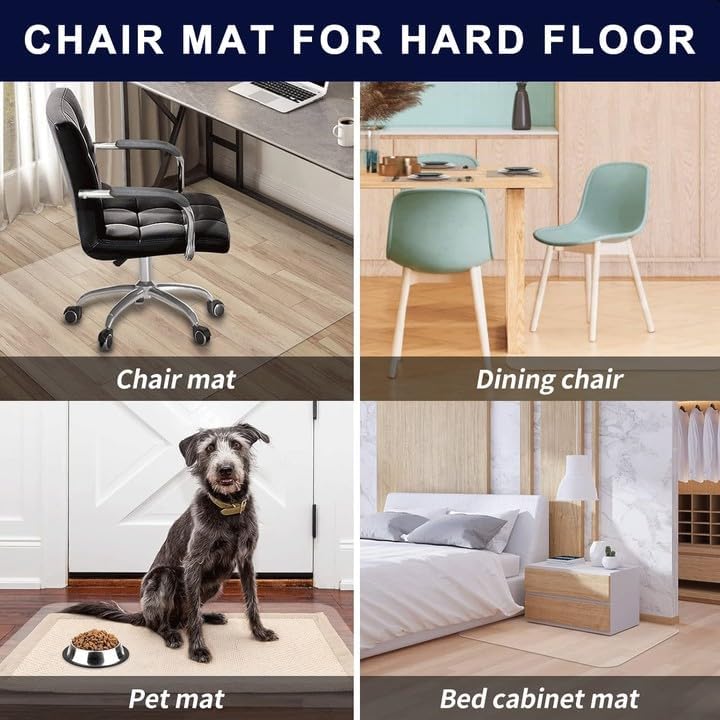 - SHAREWIN Office Chair Mat for Hard Wood Floors | 75x120CM 30"x48" | Heavy Duty  & Anti-Slip -