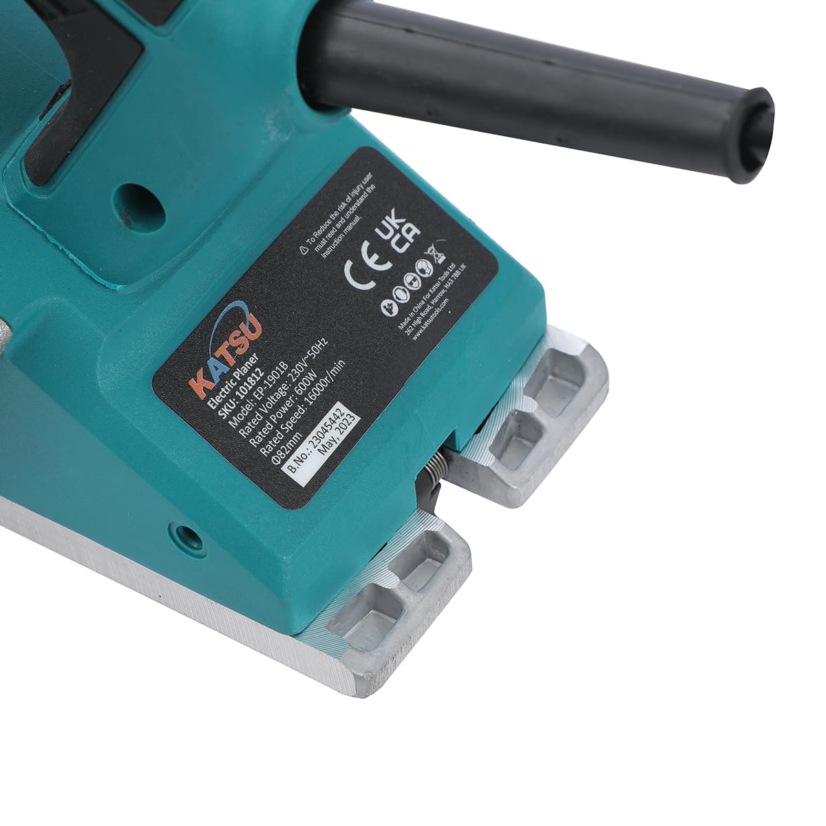 - KATSU Electric Planer | 600W | Handheld Corded Wood Planer with 82mm Planing Width -