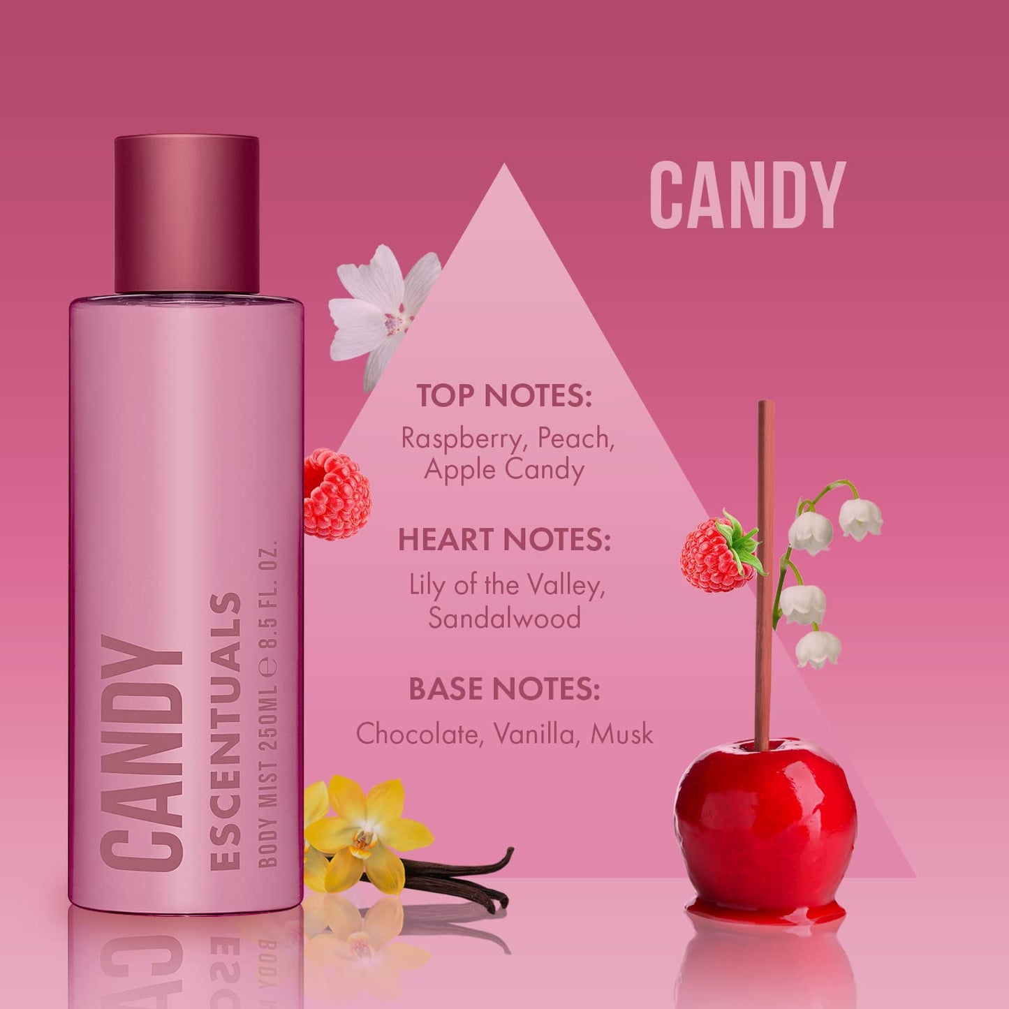 - Escentuals Womens Fruit Candy Layering Set | Lychee and Candy Body Mist Spray -
