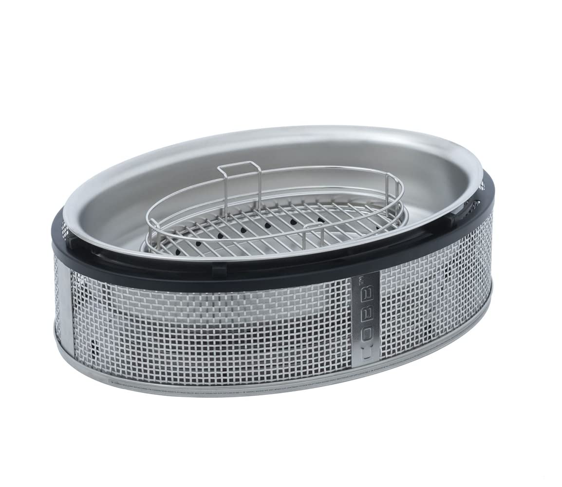 COBB Supreme Deluxe 2.0 Charcoal Grill (Grill Dimensions 50 x 36 cm, Includes Lid + Grill Plate, Large Grill, for 12 People, Table Grill, Compact Grill, for BBQ/Camping) 600-1