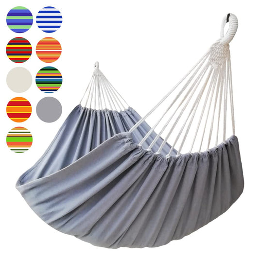- GOCAN Brazilian Double Hammock | 2 Person Extra Large Canvas | 220x150cm Total Length -