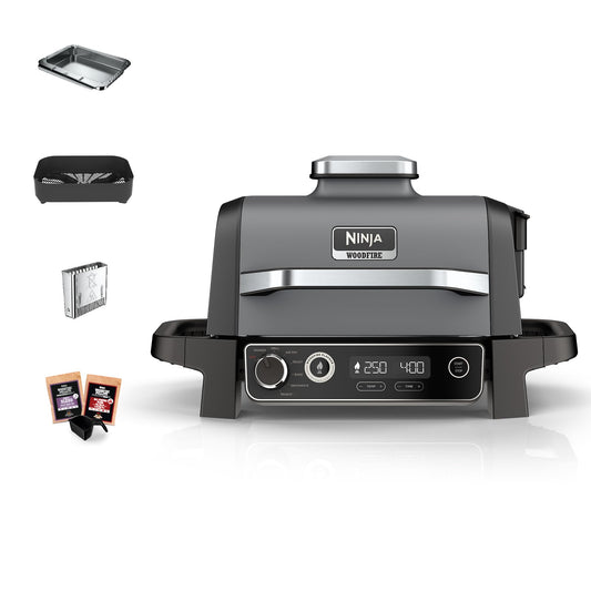 - Ninja Woodfire Electric BBQ Grill & Smoker | 7-in-1 Outdoor Grill & Air Fryer -