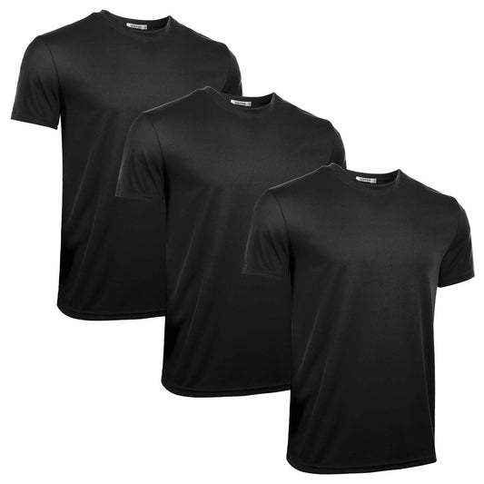 - iClosam 3 Pack Men Short Sleeve Athletic Tops- Dry Fit Gym Shirt -