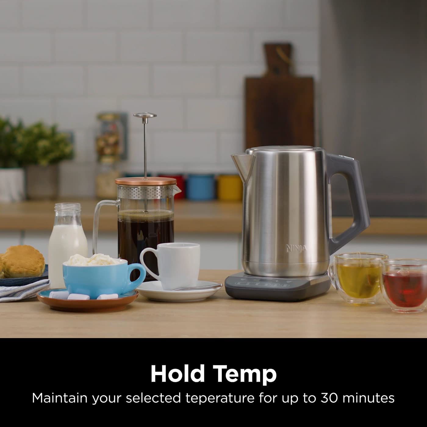 - Ninja Perfect Temperature Kettle | 1.7L | Temperature Control | LED Display -