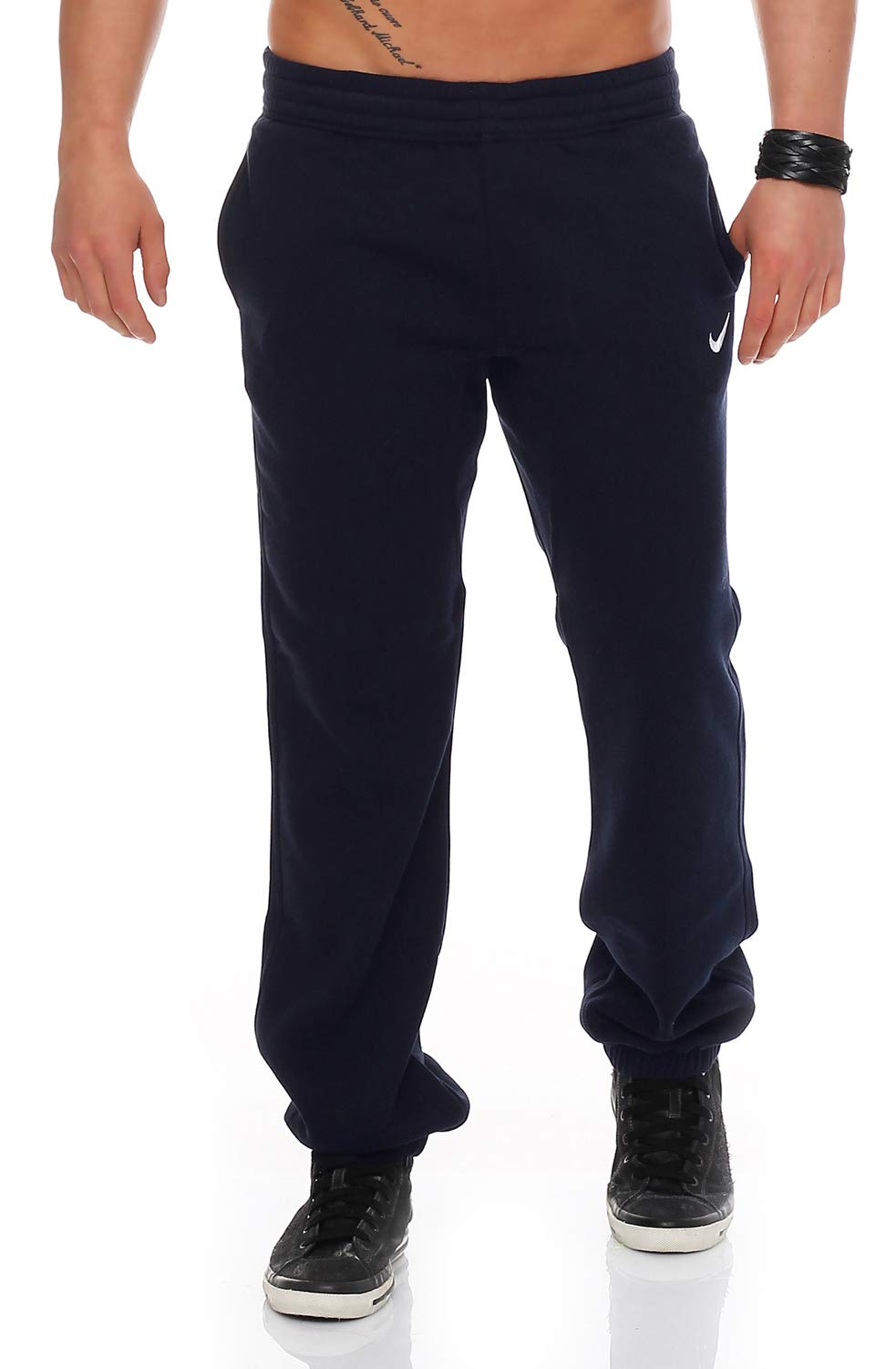 - Nike Club Cuff Pants-Swoosh Men's Tracksuit Bottoms -