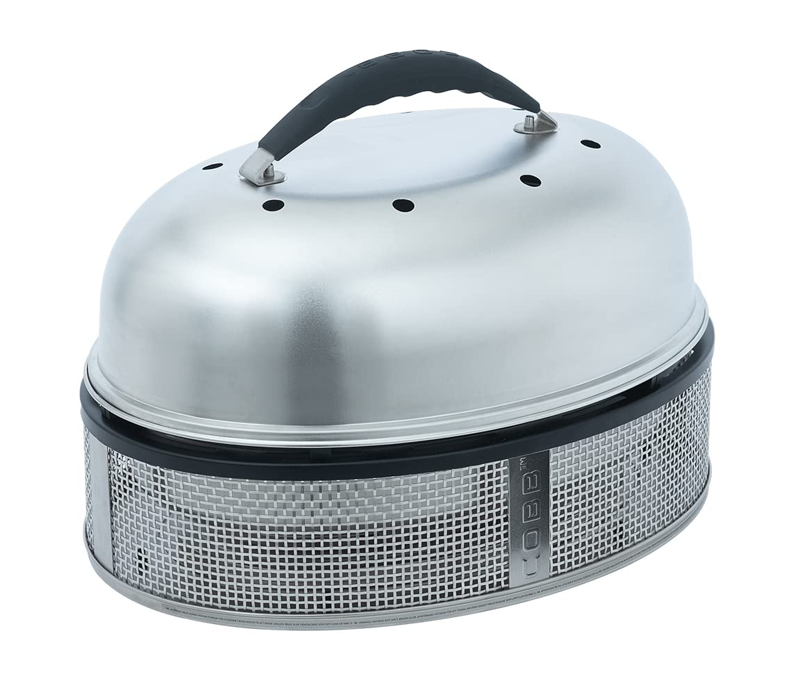 COBB Supreme Deluxe 2.0 Charcoal Grill (Grill Dimensions 50 x 36 cm, Includes Lid + Grill Plate, Large Grill, for 12 People, Table Grill, Compact Grill, for BBQ/Camping) 600-1