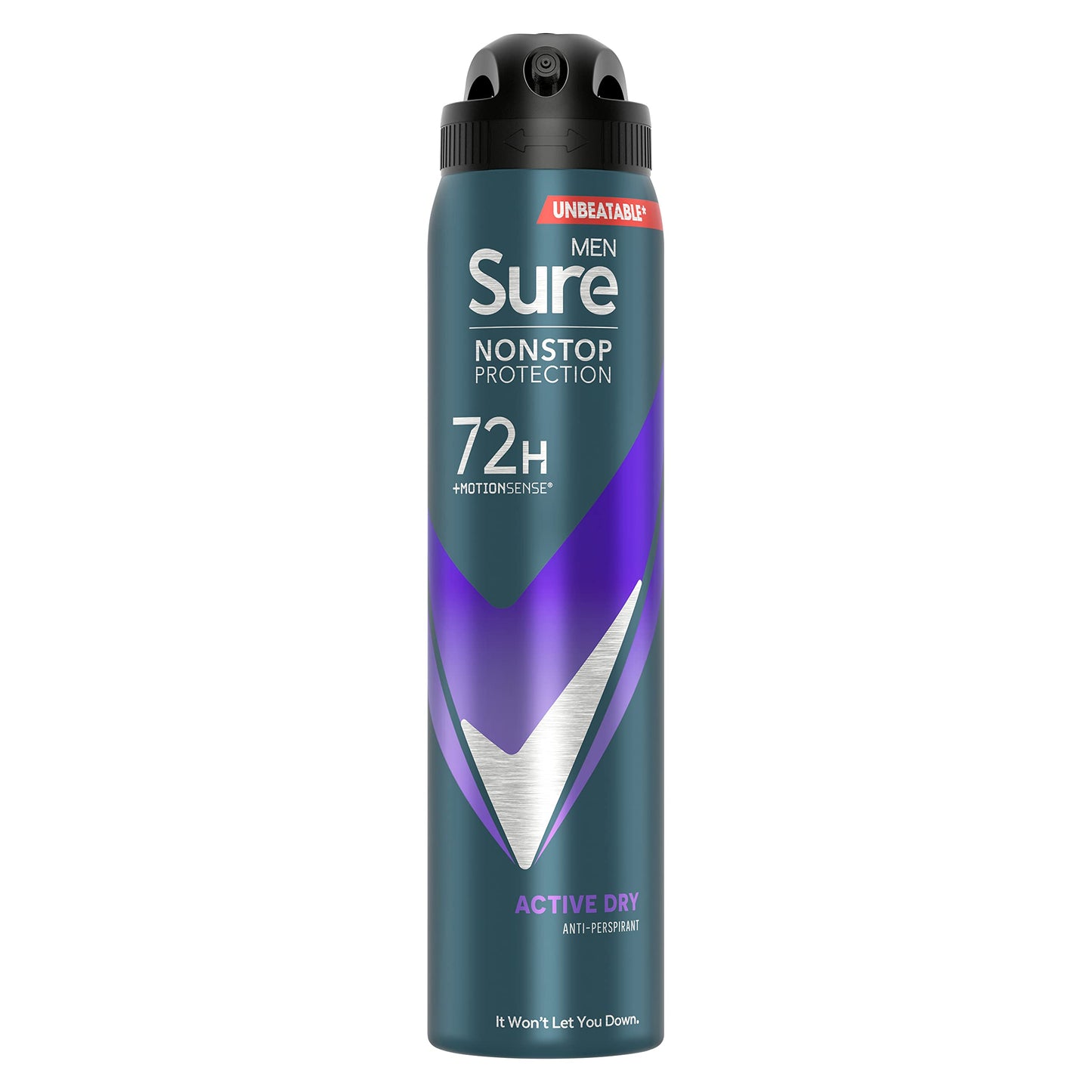 - Sure Men | Nonstop Protection | Active Dry Antiperspirant Deodorant | 250 ml -