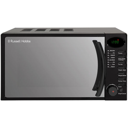 - Russell Hobbs| 17 Litre | 700 W | Black Digital Solo Microwave | 5 Power Levels -
