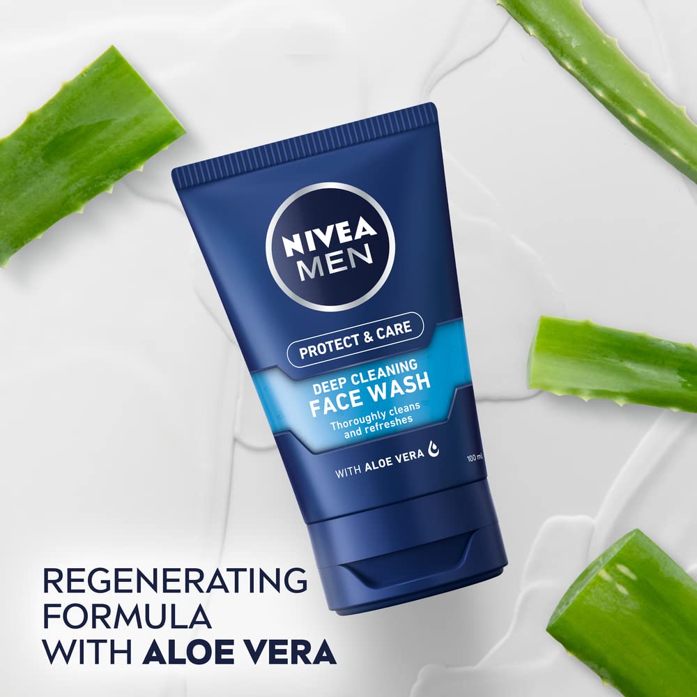 - NIVEA MEN Deep Cleaning Face Wash | Protect & Care | (100 Ml) -