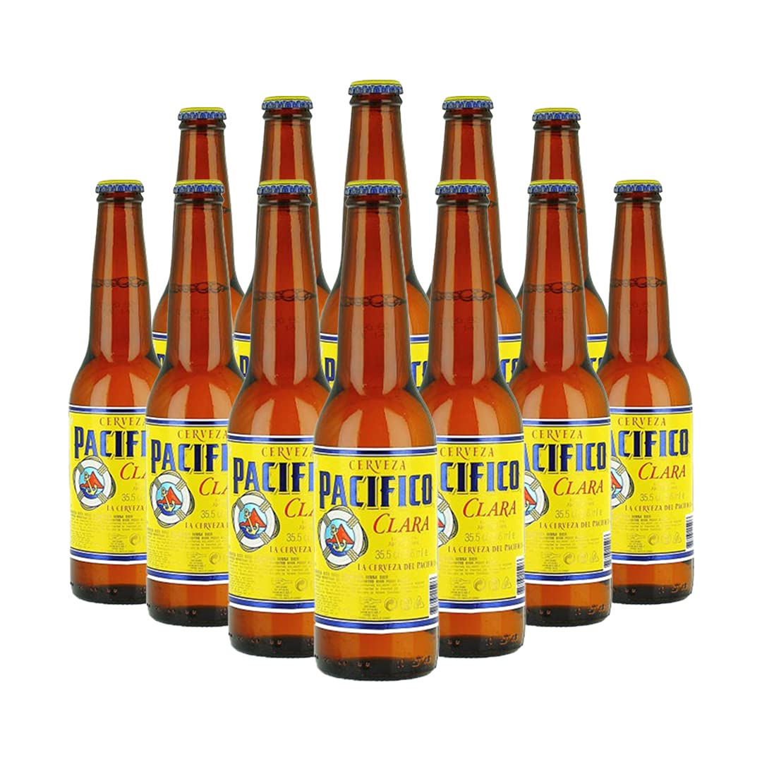 - Pacifico Clara Premium Mexican Lager 355ml Bottles (12 Pack) | 4.5% ABV -