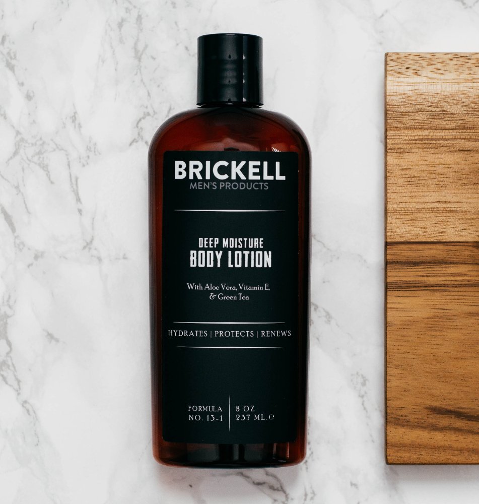 Brickell Men's Deep Moisture Body Lotion for Men, Natural and Organic Protects and Hydrates Dry Skin, 237 ml, Scented…