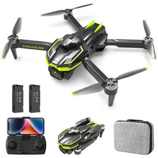 Brushless Motor Drone with Camera 1080P for Kids and Adults, RC Quadcopter Foldable FPV Drone for Beginners, Toys for Boys and Men Birthday Gifts