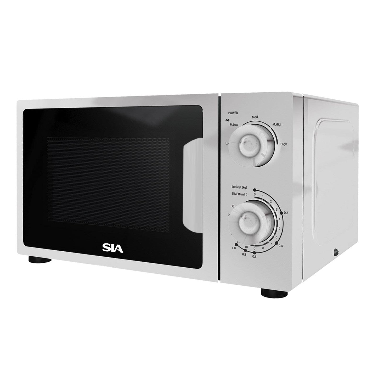 - SIA FAM21WH 20L White Microwave | Freestanding | Analogue Dials | 700W -