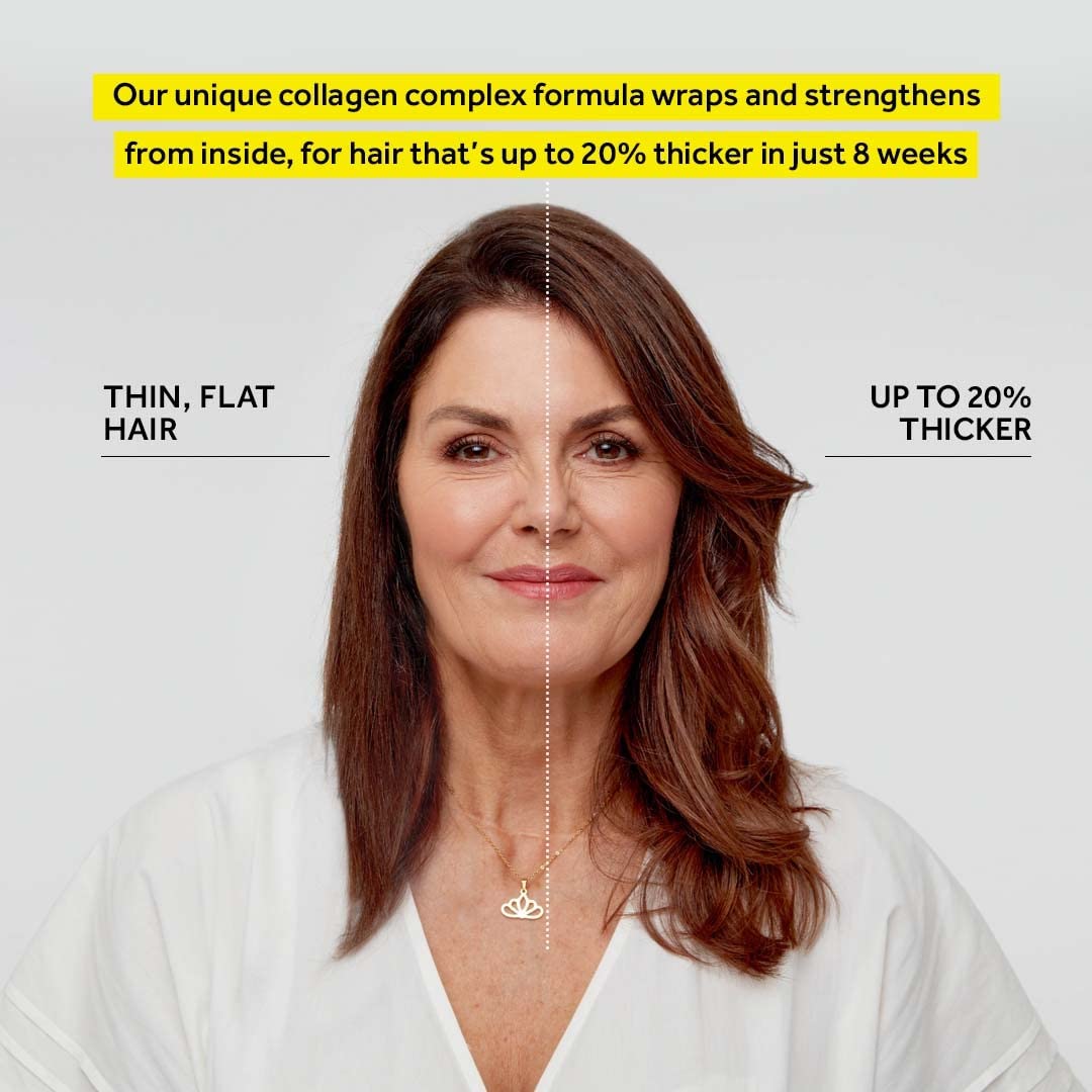 Absolute Collagen - Thickening Collagen Complex Shampoo and Conditioner Set 500ml - For Thin & Fine Hair - Strengthen, Nourish and Volumise - Boost Shine - Fight Signs of Hair Ageing - Paraben Free