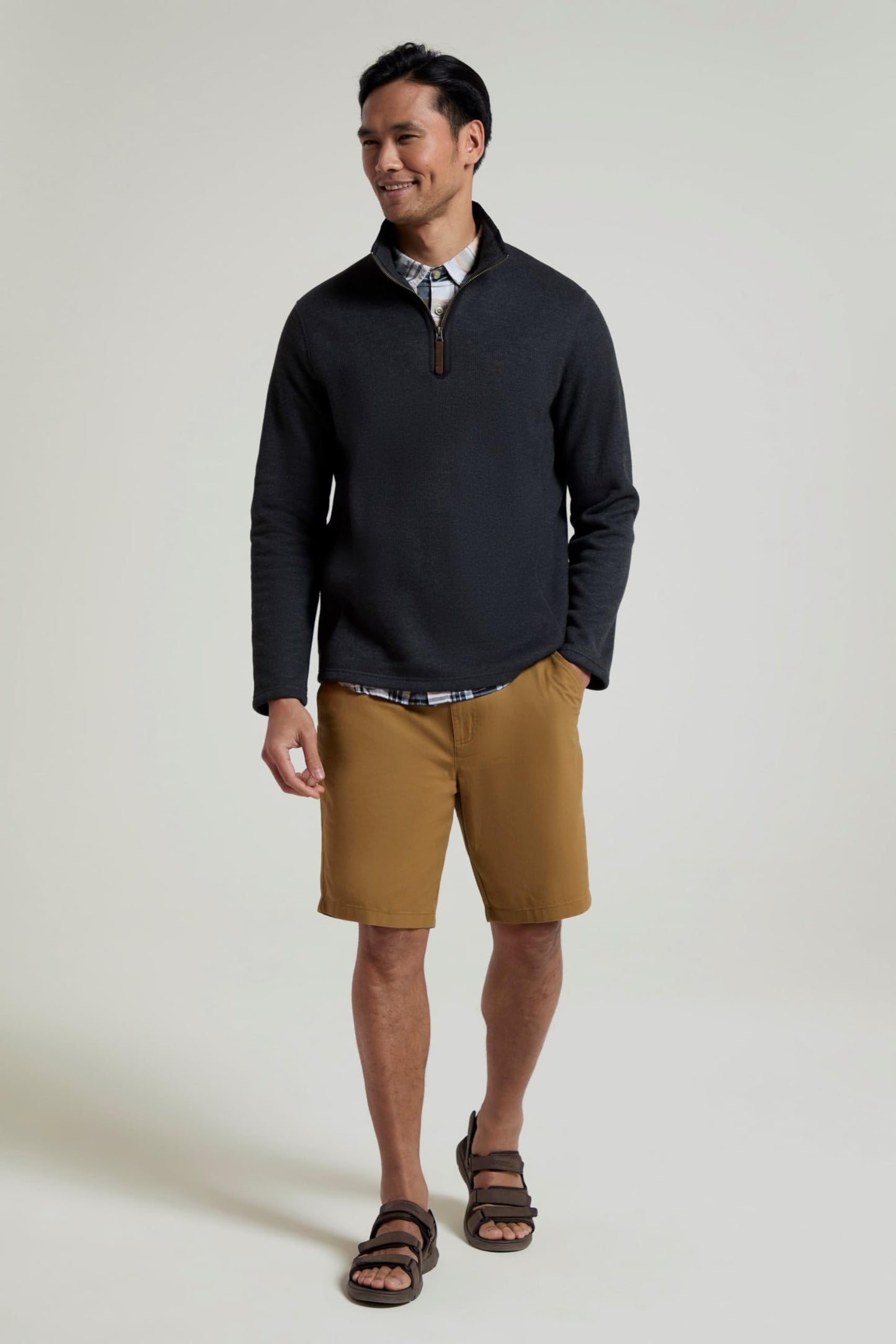 - Mountain Warehouse Beta Mens Zip Neck Top | Half Zip Sweater -
