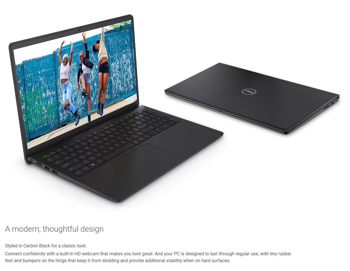 DELL 2024 Inspiron 15 Laptop, with Microsoft Office 365, 15.6" 1920x1080 FHD, Intel i3-1215U up to 4.40GHz (Beats N4020), 16GB RAM,1TB PCIe SSD,Windows 11 Home, Carbon Black