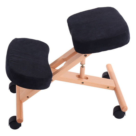 - PRO 11 WELLBEING Ergonomic kneeling Chair | With Height Adjustment | (Black) -