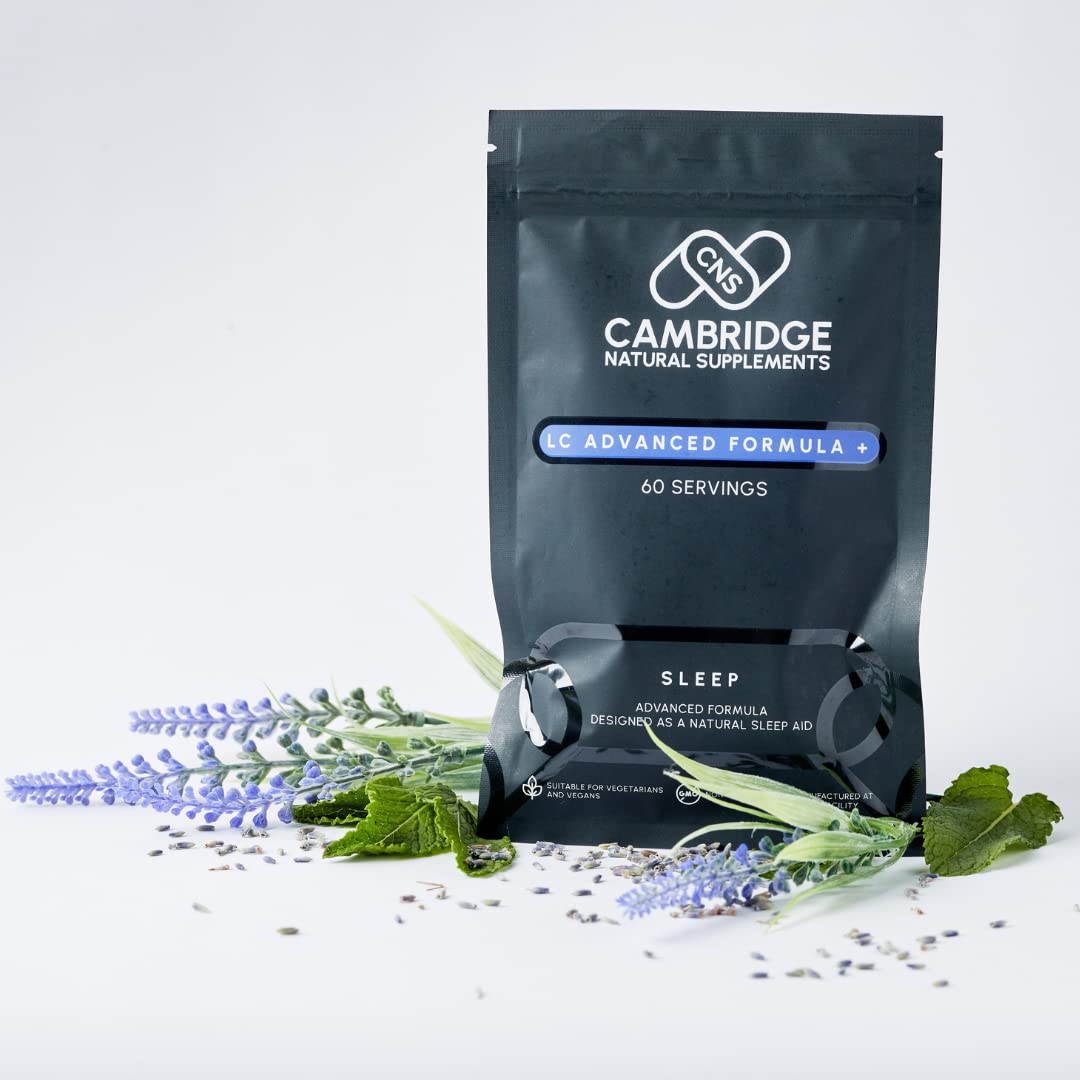 - Sleep LC Advanced Formula+ | Adult Sleeping Tablets | Magnesium Taurate | L-Theanine L Theanine | Apigenin | Luteolin | 60 Capsules | 1 Month Supply -