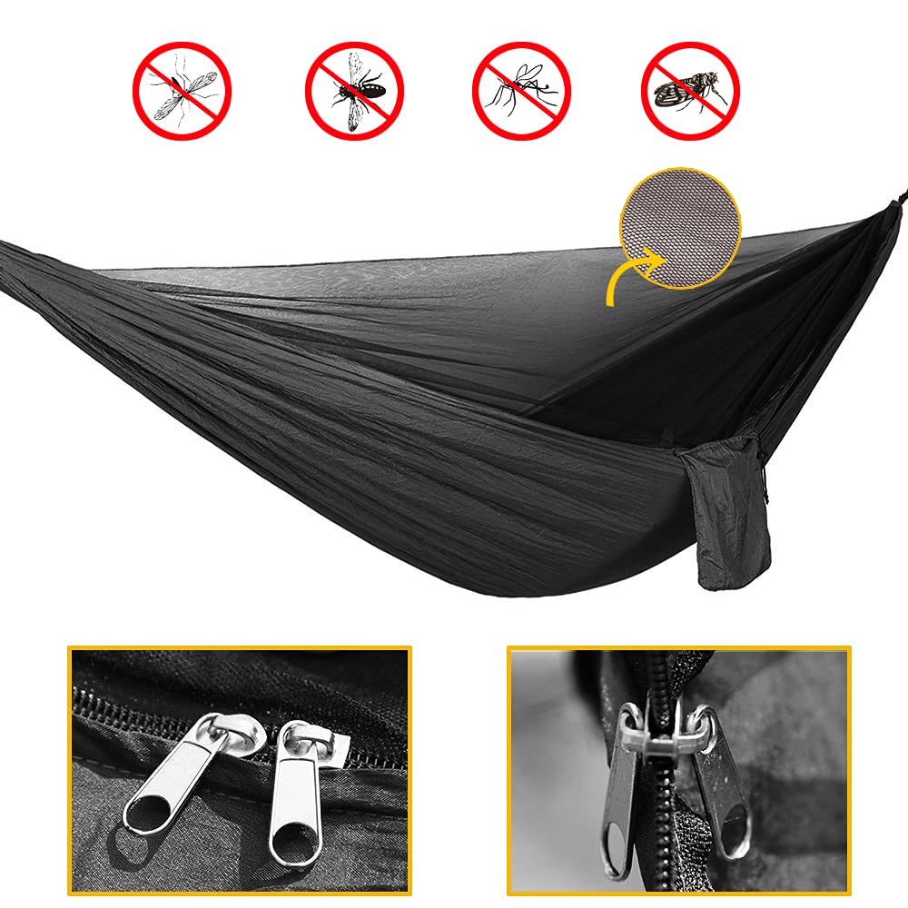 - YCD Camping Hammock Set, Single Double Hammock With Mosquito Net.