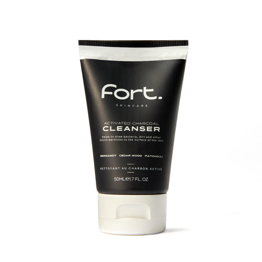 - Fort Skincare | Activated Charcoal Cleanser for Men | 50ml | Improves Skin | Removes Dirt | Controls Oil -