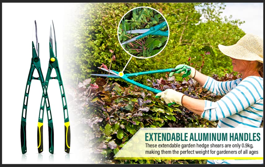 - Easylife Lightweight Hedge Shears | Garden Shears | Tree Loppers | Long-Handled Shears | 67cm Long -