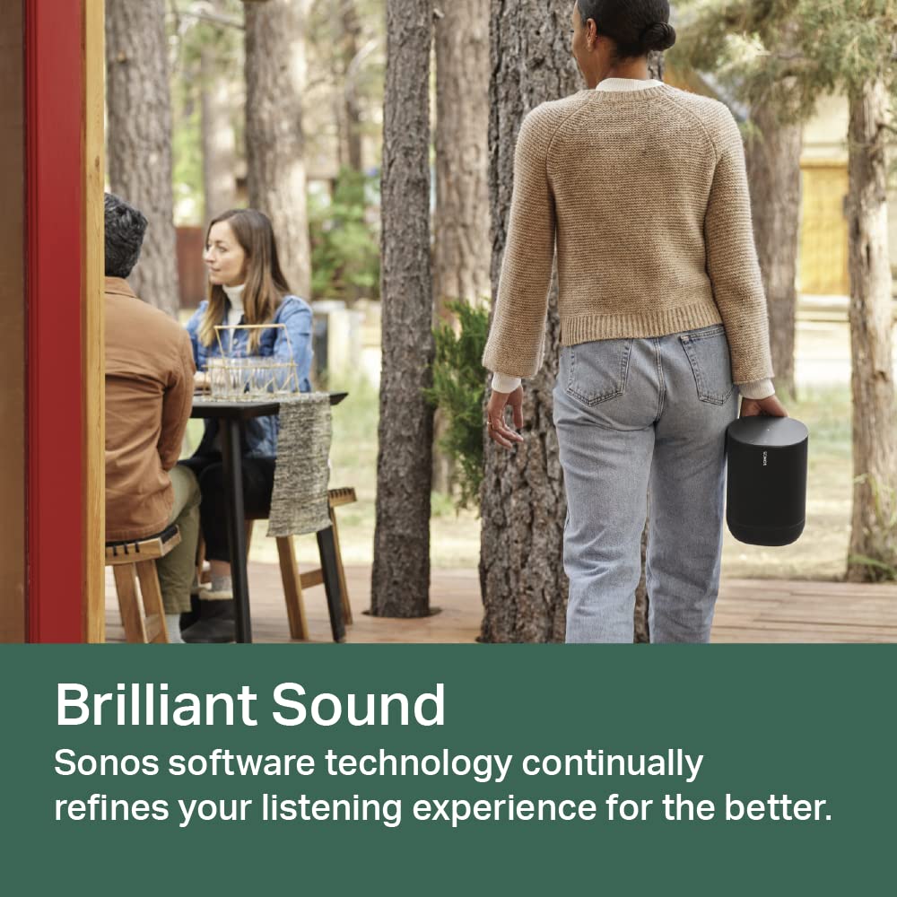 - Sonos Move - The durable battery-powered Smart Speaker for Outdoor and Indoor Listening | Black -
