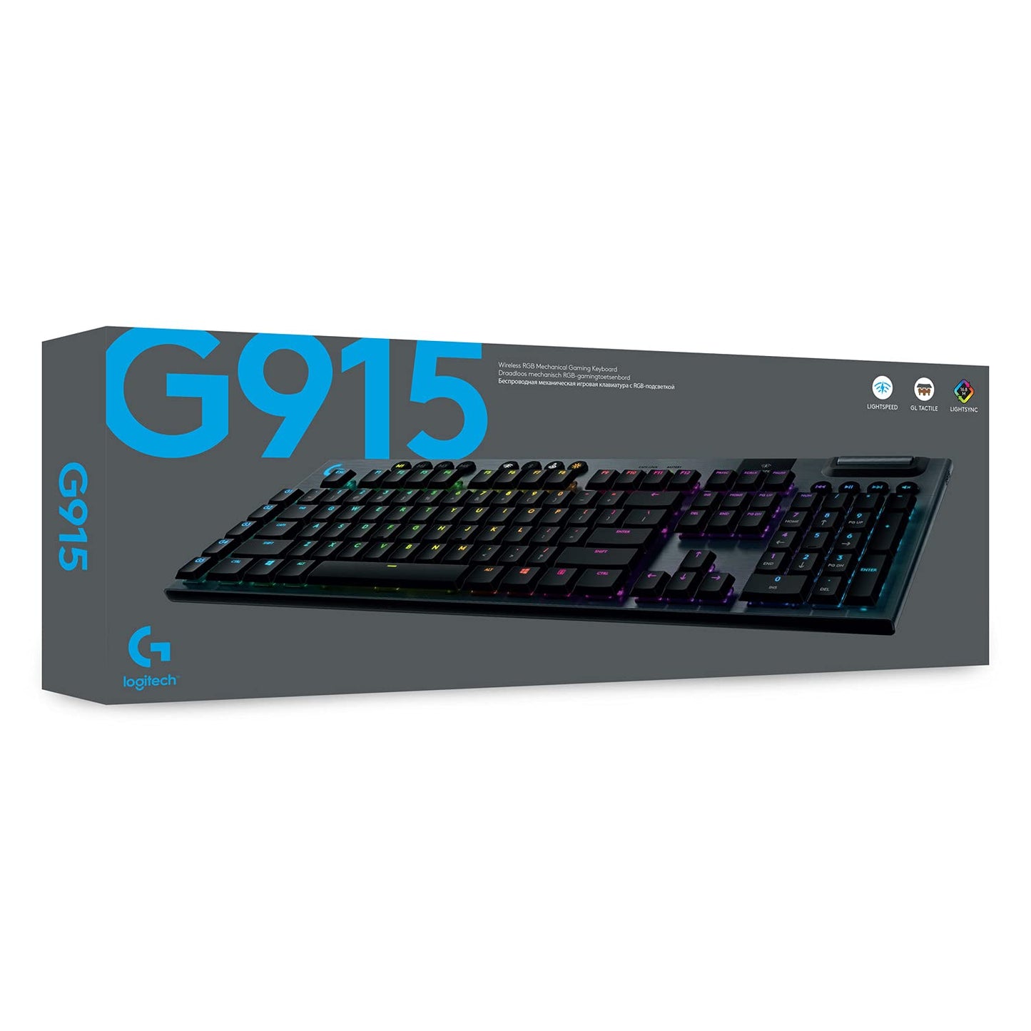 - Logitech G915 LIGHTSPEED Wireless Mechanical Gaming Keyboard -