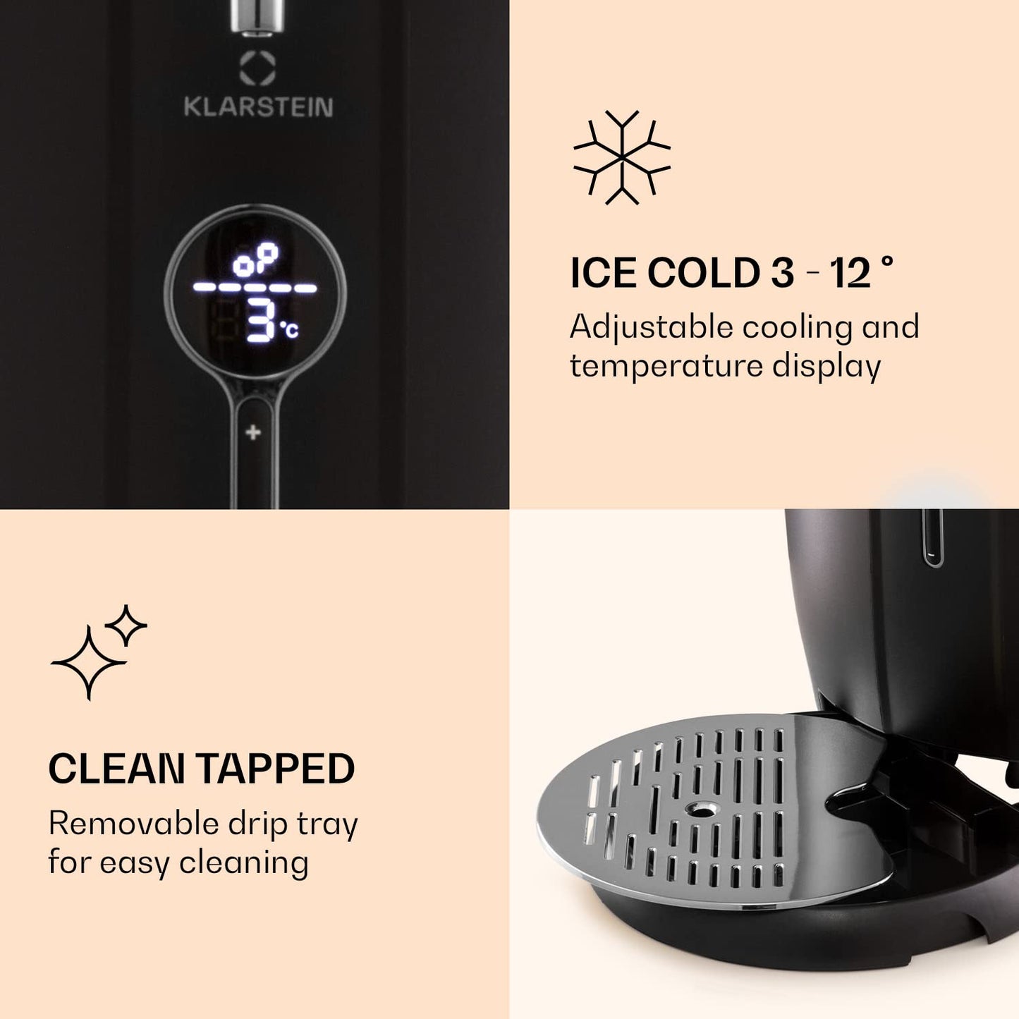 - Klarstein 6L Beer Dispenser | 65W Beer Keg Machine | Quiet Beer Pump Tap Mini Keg -