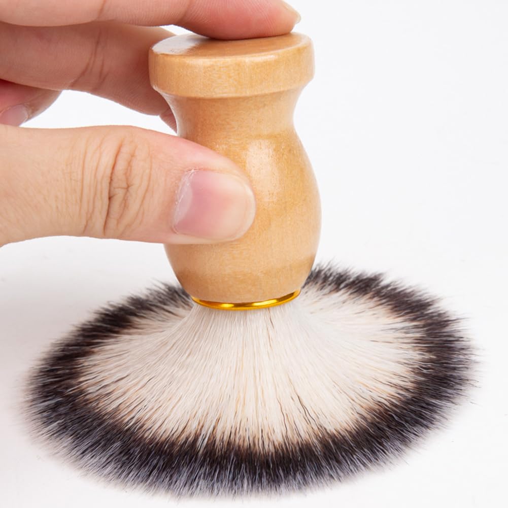 - Redwestmelon Shaving Brush | Shaving Brush with Elegant Wooden Handle -