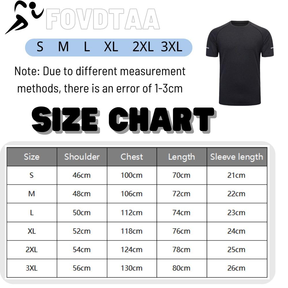 - Fovdtaa 5 Pack | Mens Short Sleeve Crew Neck Gym T Shirt -