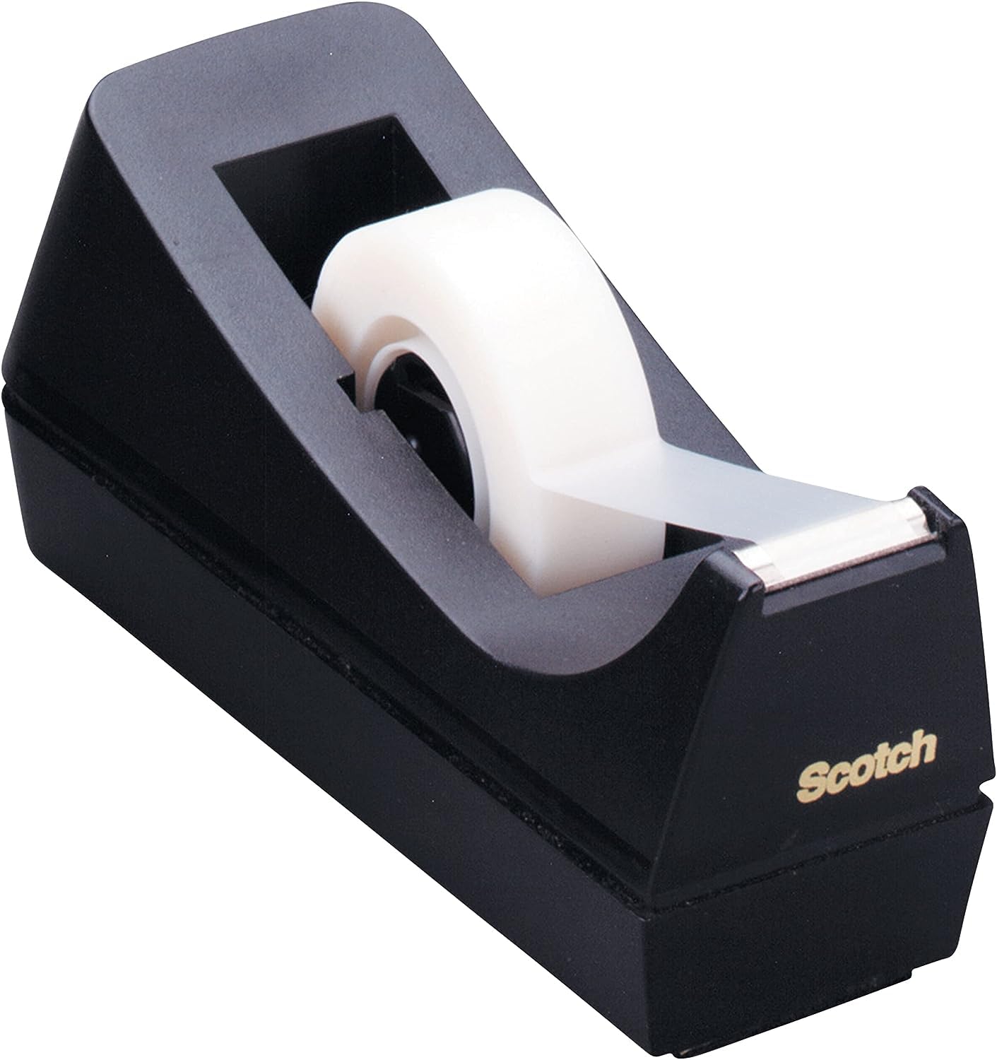 - Scotch Desktop Tape Dispenser C38 | Black | Desktop Adhesive Distributor - Refillable Sticky Tape Dispenser For Home And Office -