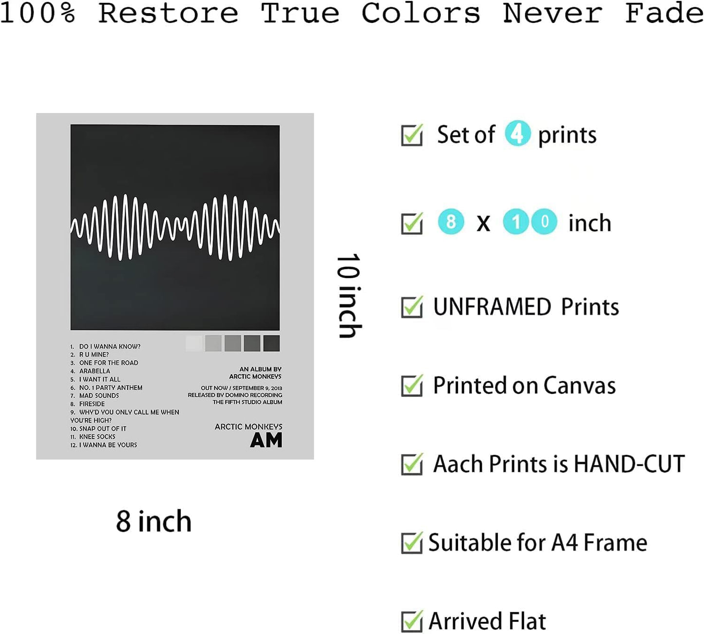 - GLRSSN Arctic Monkeys Poster | Music Album Cover Posters | Set Of 4 -
