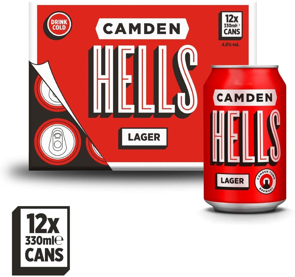 Camden Hells, 12 x 330 ml Can