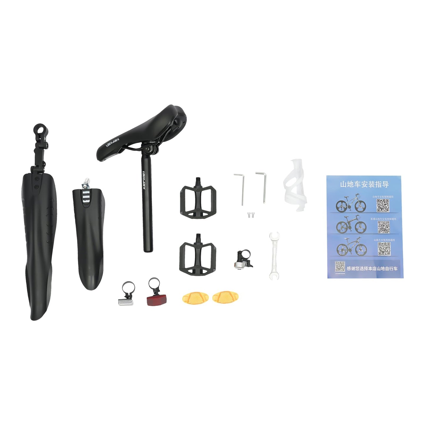 BAOCHADA 26 Inch Folding Bike 21 Speed Mountain Bike, Adult Folding Mountainbike Gears Folding Bicycle with Dual Disc Brake Hard Frame MTB Bike for Men and Women, Black+Silver