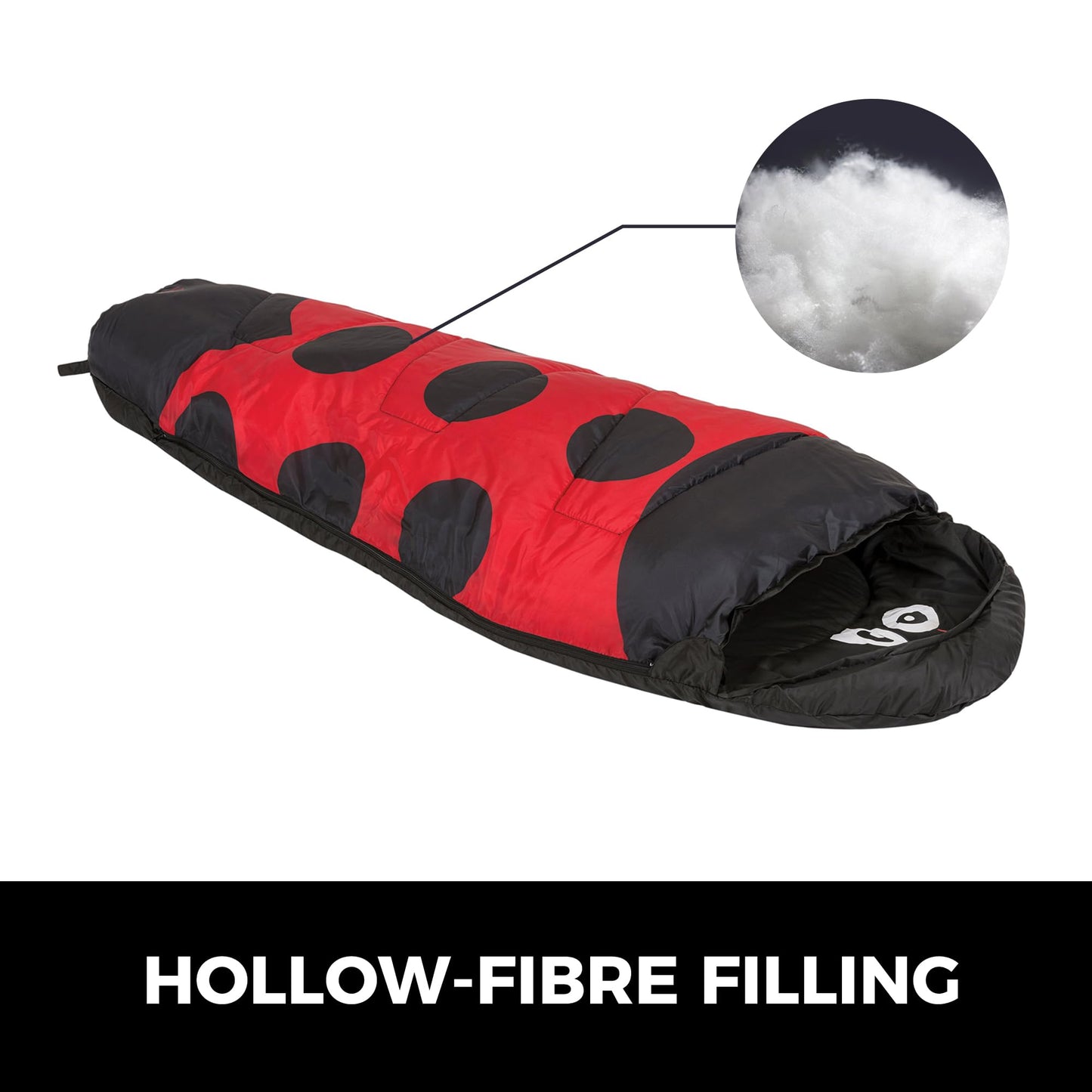 - Kids Sleeping Bag by Highlander | Mummy Style - Themed Carry Backpack for Easy Transportation - Lightweight and Warm - Perfect for Camping, Hiking, and Sleepovers. Junior Warm Snuggle Sleeping Bags